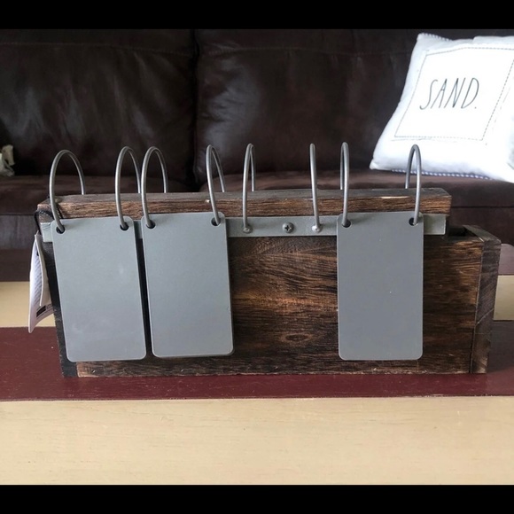 Rae Dunn Wood and Metal Perpetual Calendar - Picture 4 of 10